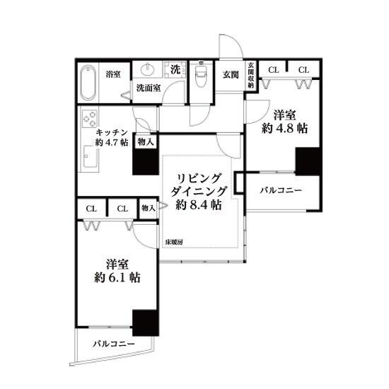 河田町ガーデン☆敷金礼金仲介手数料無料☆